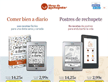 Tablet Screenshot of ebook.recetasderechupete.com